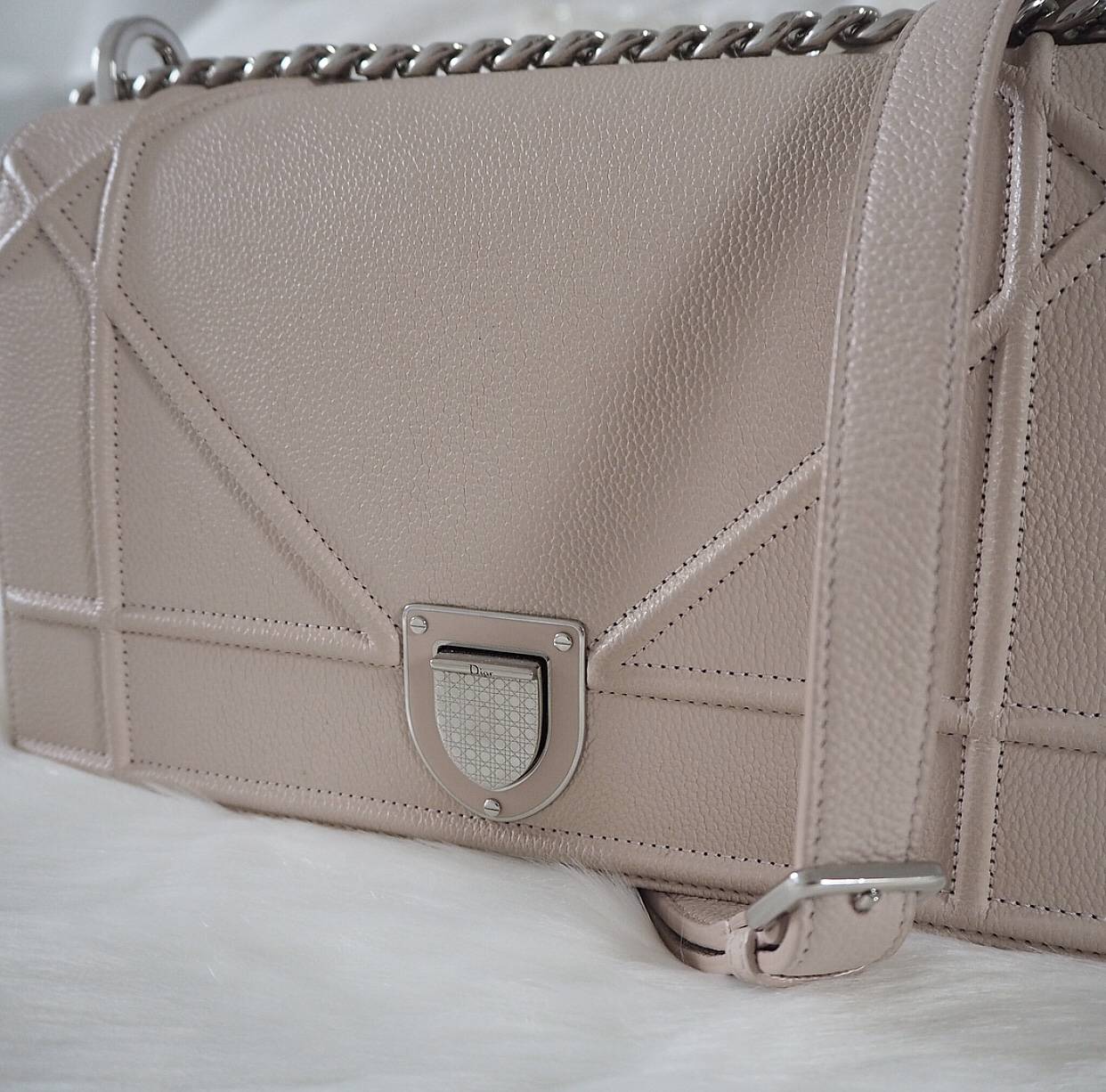 The Dior Diorama Handbag in Powder Pink