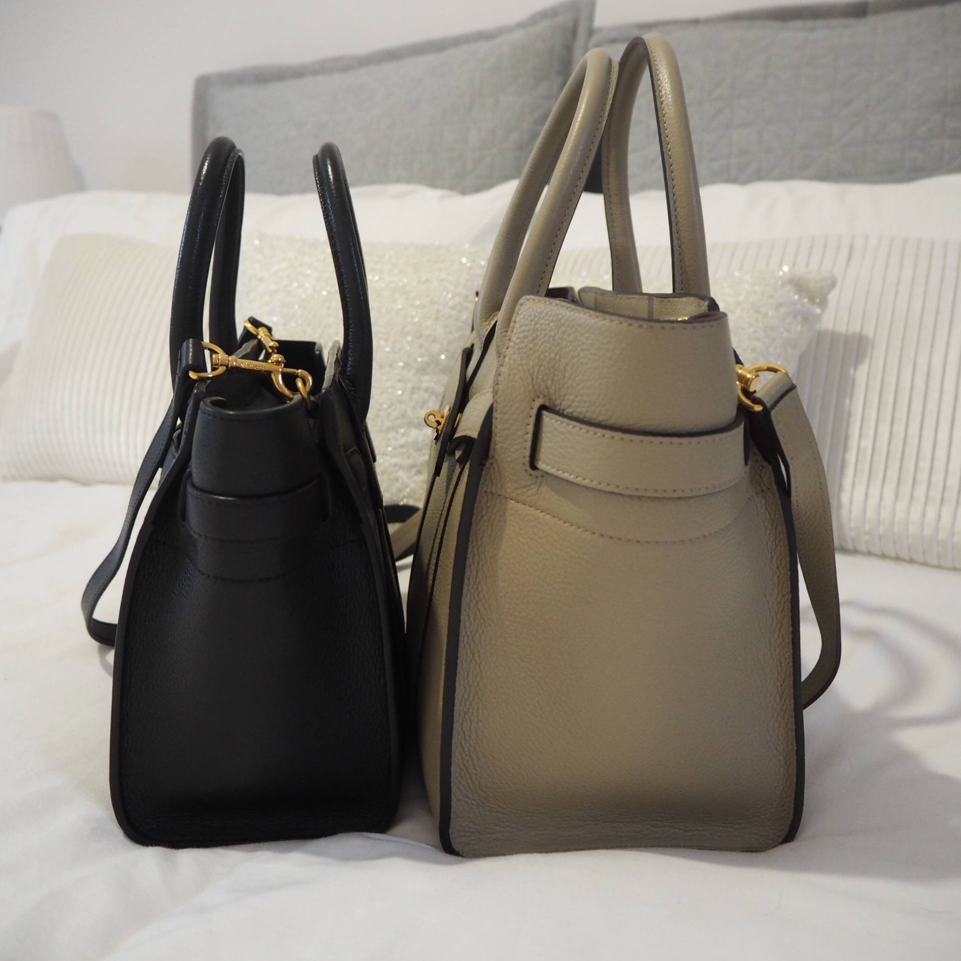 The Mulberry Zipped Bayswater Small vs Mini Comparison