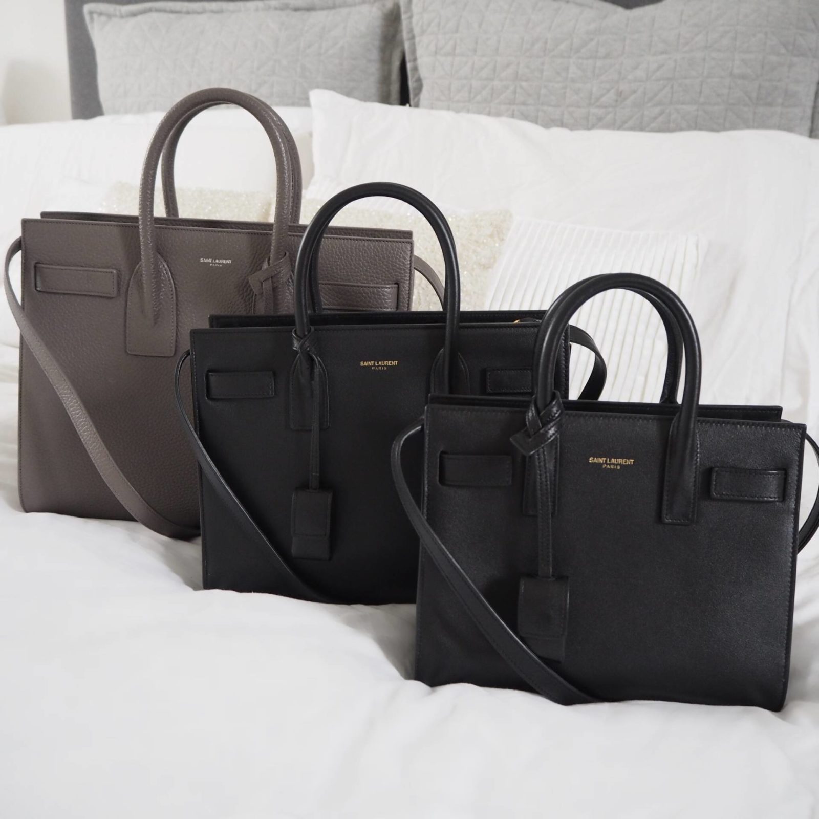 The Saint Laurent Sac De Jour Small, Baby & Nano Comparisons