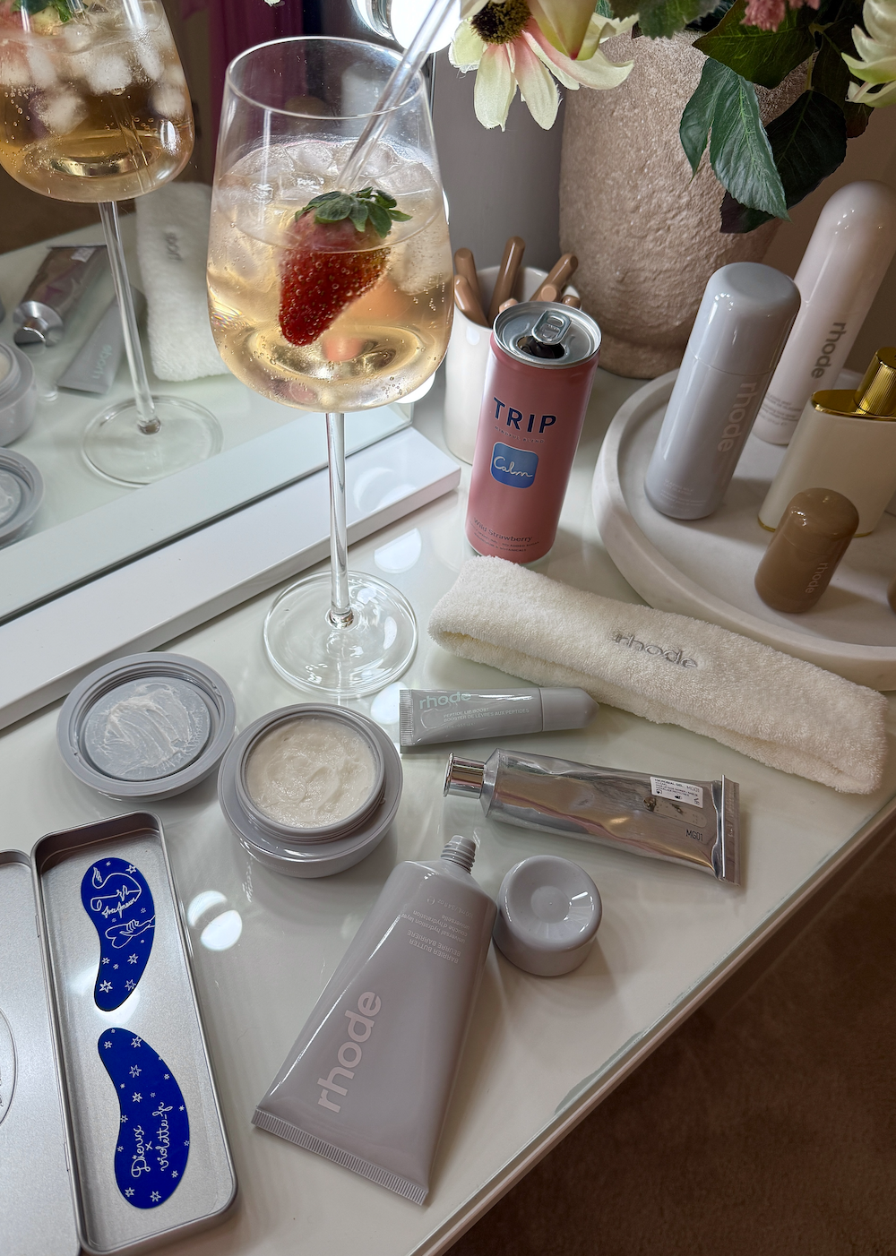 The Rhode Winter Drop – Caffeine Reset Mask and Peptide Lip Boost